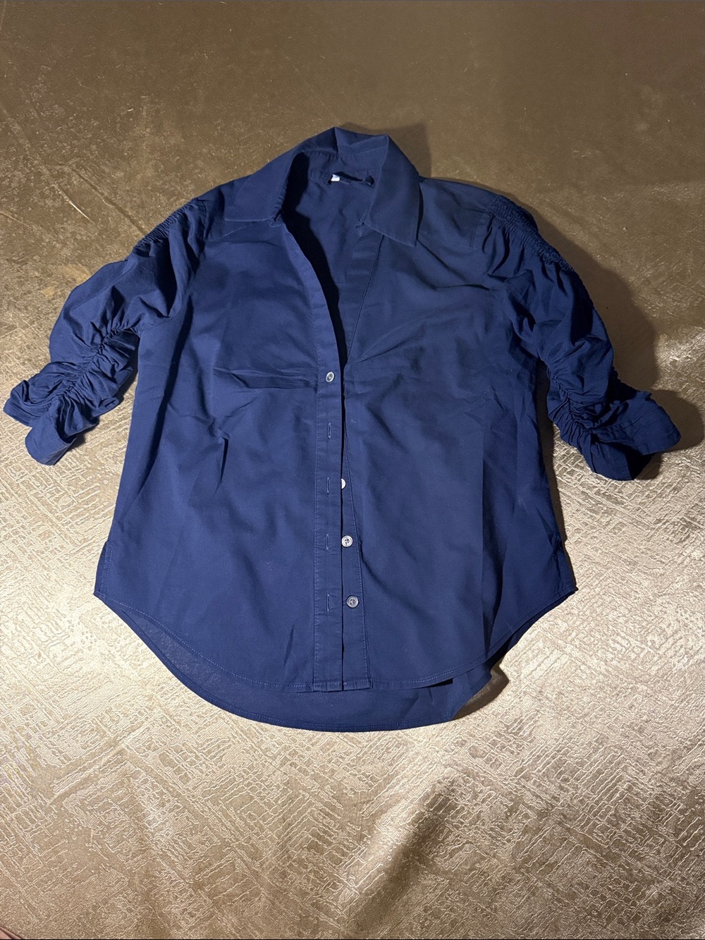 Veronica Beard Navy Button-Down Shirt